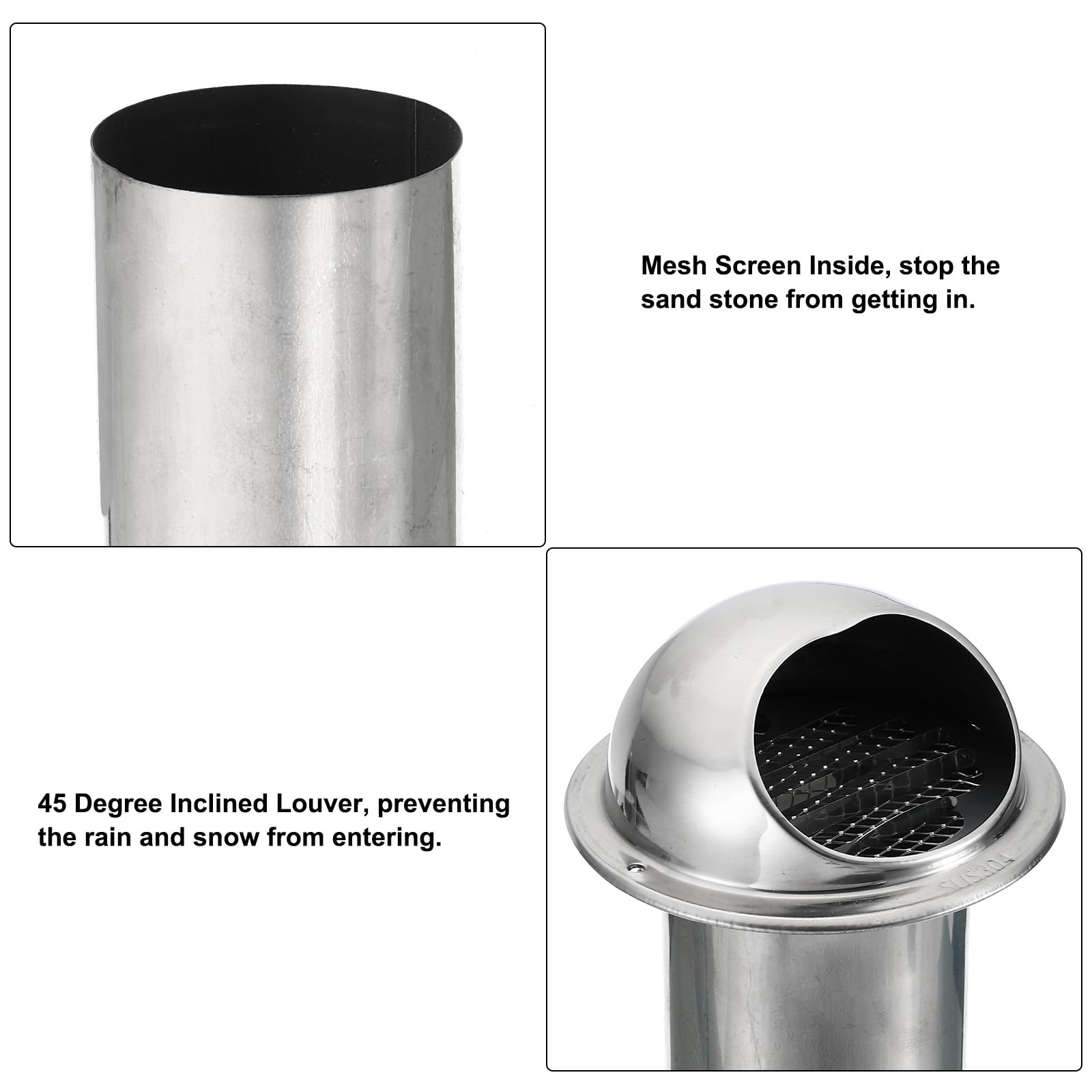 Snow Outside Furnace Exhaust Vent Cover Vent Cover Exterior