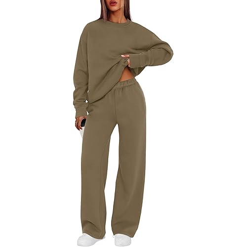 XIEERDUO Sweatsuits Women 2 Piece Outfit Matching Lounge Sets Fall Outfits 2025 Fashion Clothing Crewneck Track Suits
