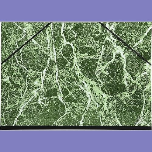 Exacompta Cartella Porta Disegni Formato Raisin 52x67 Cm – Carta Marmorizzata Verniciata Con Elastici – Fabbricata In Francia - 3