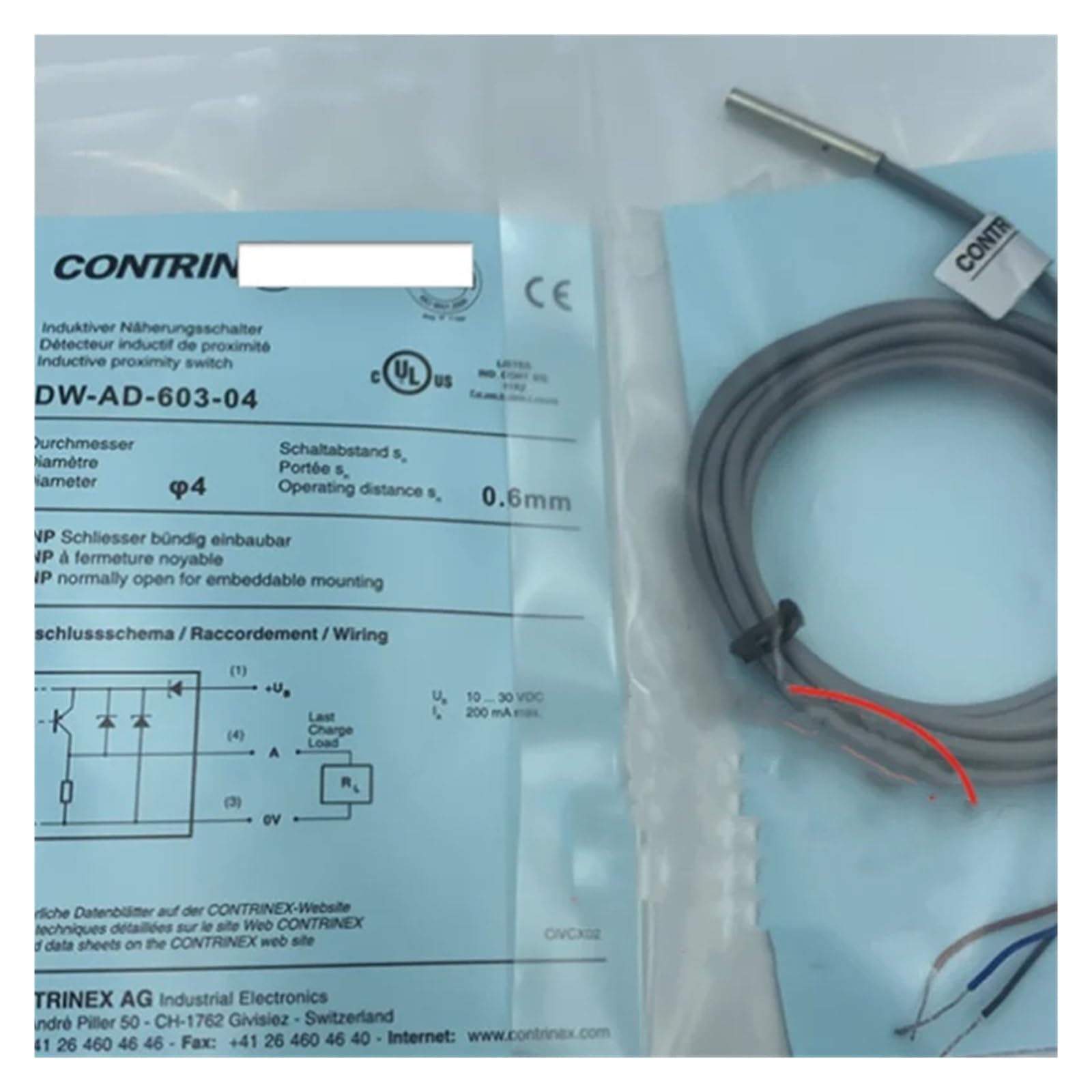 XDDQWSWA 3PCS proximity switch DW-AD-603-03 DW-AD-603-04 DW-AD-604-03(DW-AD-603-04)