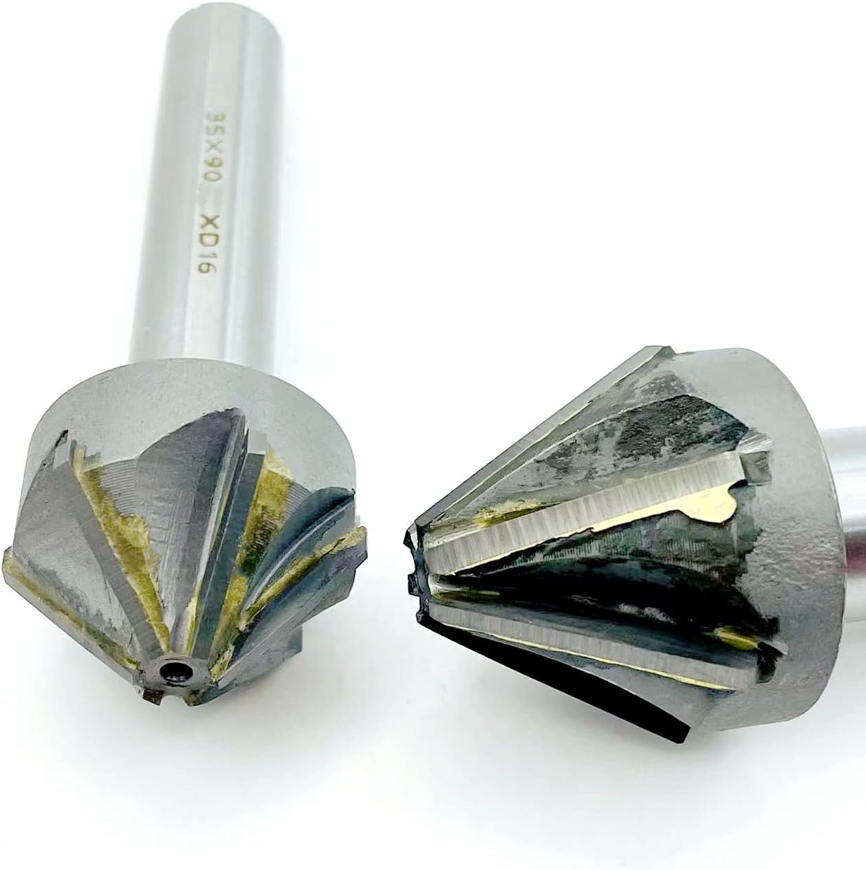 WJYXSH 60 90 Degree Countersink Drill with Brazing Carbide TCT Straight Handle Chamfering Milling Tool YG8Welded Tungsten Steel Chamfer (Hole Diameter : 60mm-90degree)