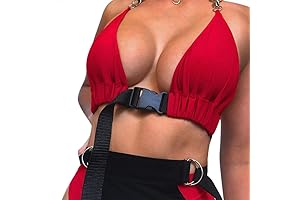 Red Rave Vixen: Captivating Unpadded Bandeau Top