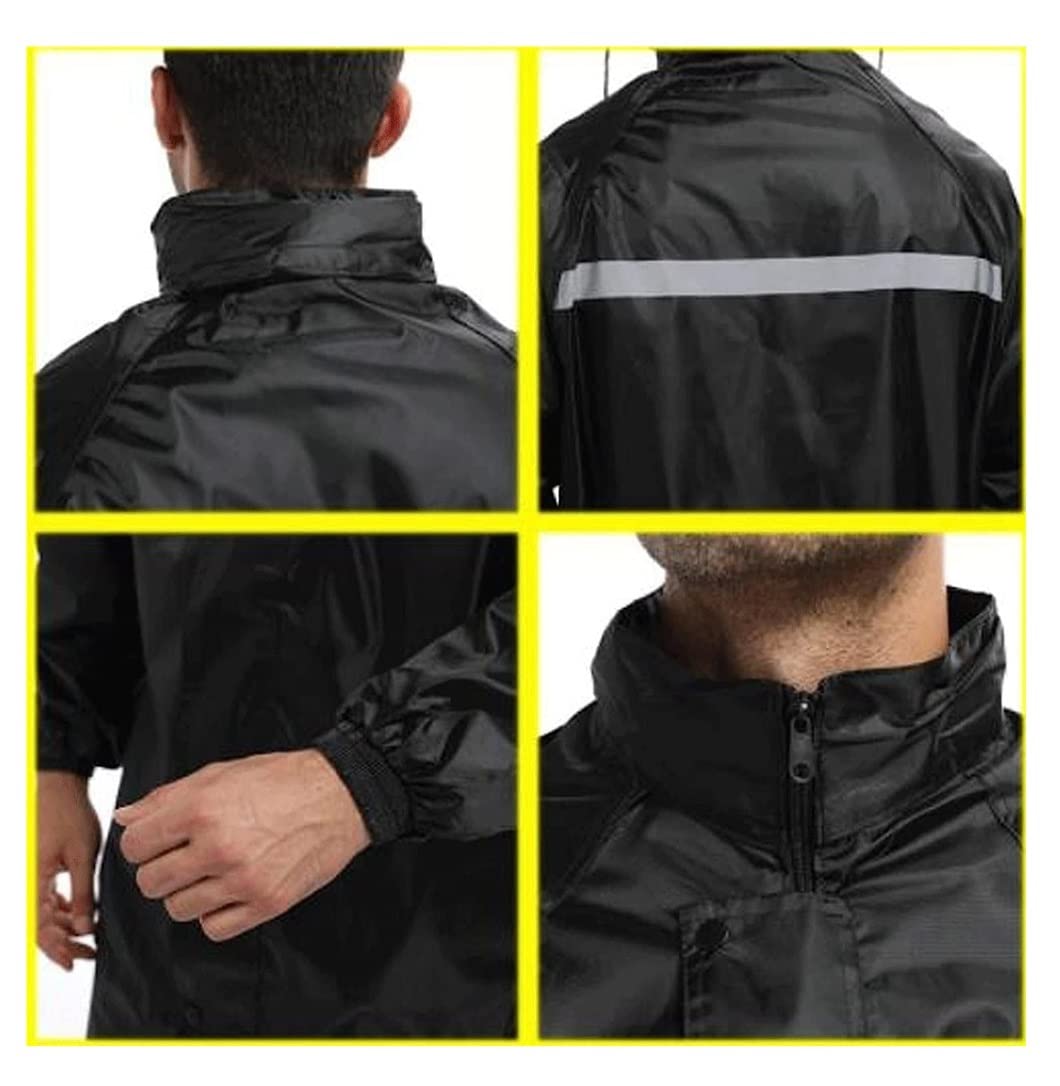 Poncho Antipioggia Impermeabile Impermeabile Tute Rain Gear Ciclismo Rain Coats Cover Men Rain Poncho Jacket Mantella Antipioggia(XXL)