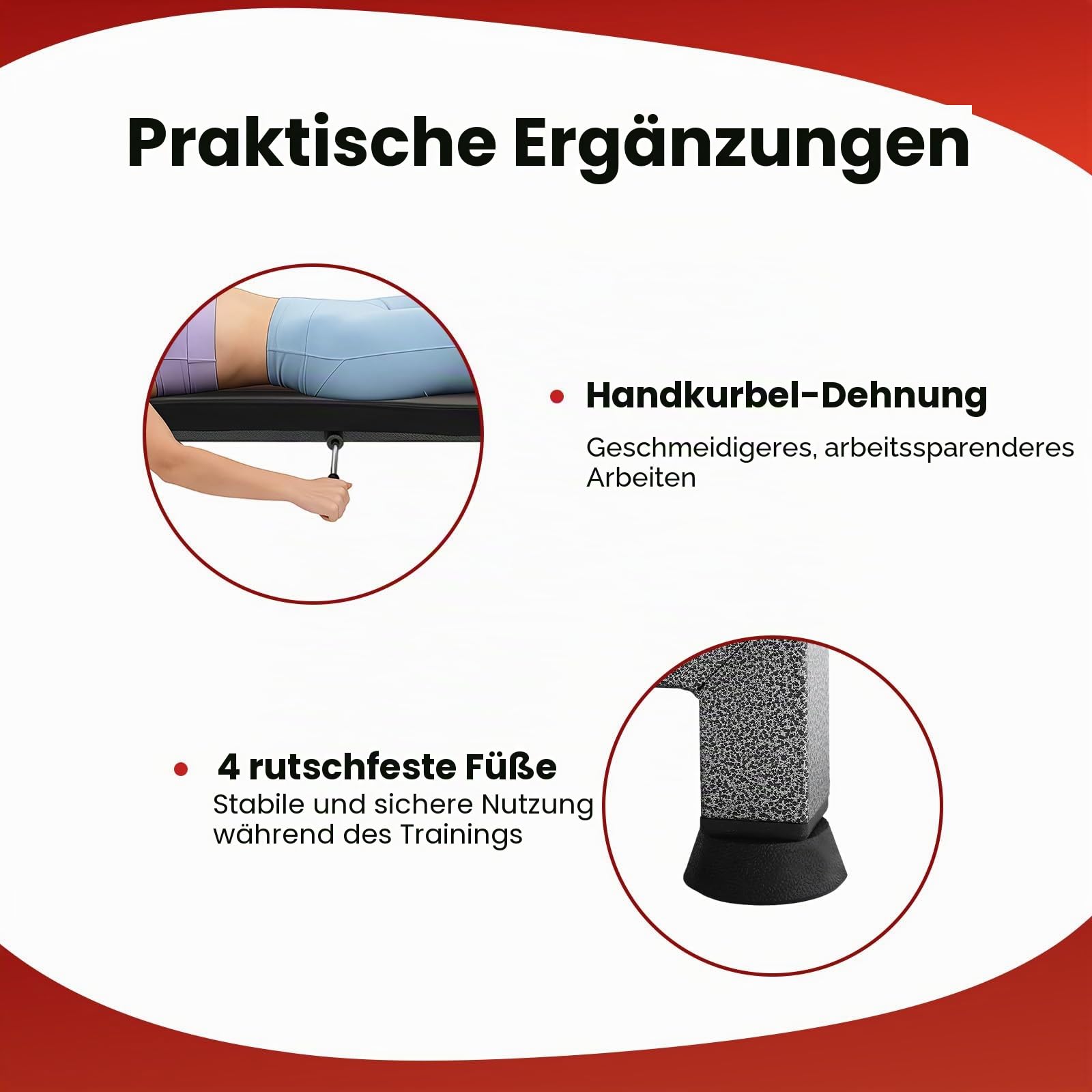 Rückenstreck-Traktions-Inversionstisch | Klappbarer Schwerkrafttrainer | Mobile Rückenstreck Streckbank | Zervikales Holz Wirbelsäule Rücken Stretcher | Rückenstrecker Tragfähigkeit: 150kg