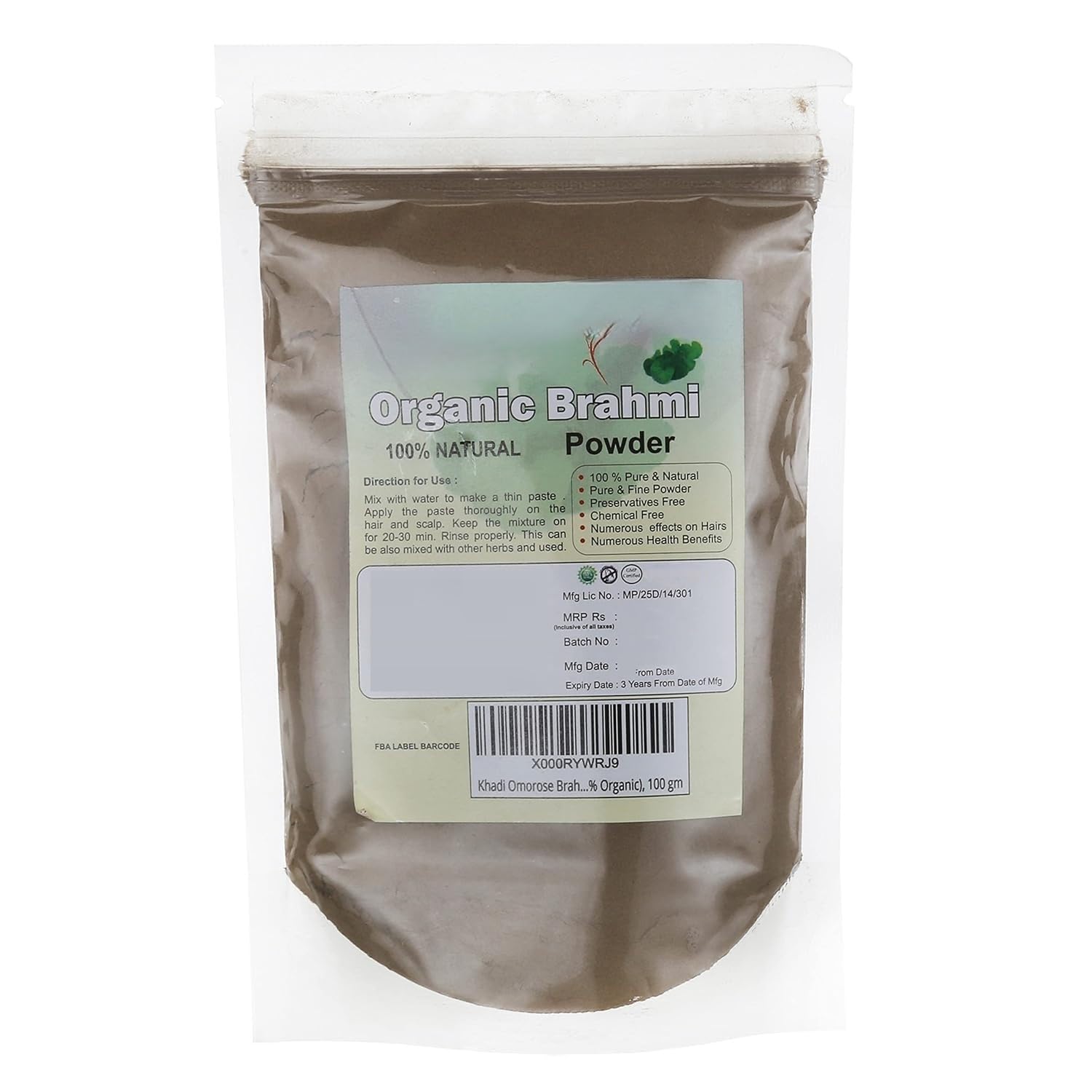 Brahmi Powder For Healthy Hairs-100 Grams