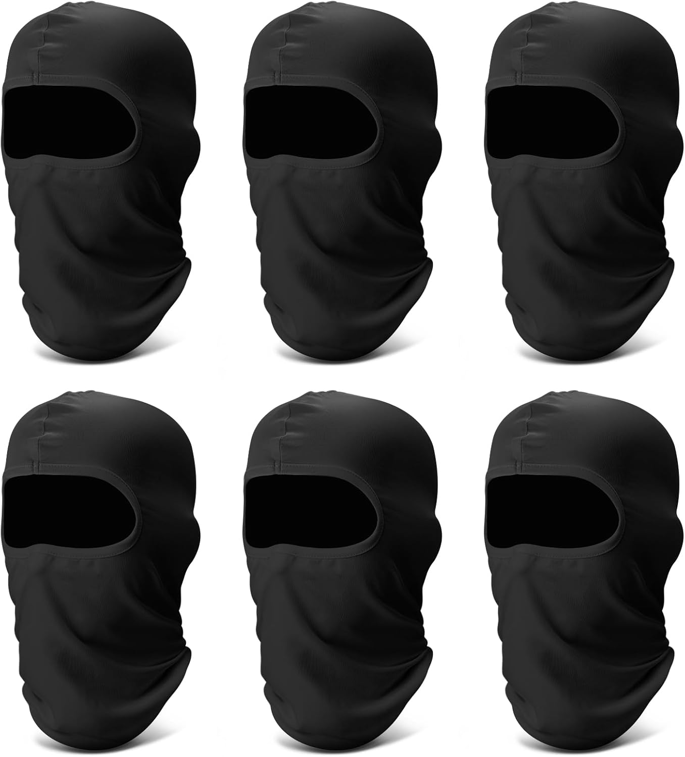 Fivali 6 Pack Balaclava Ski Face Mask: Cooling Neck Gaiter Full Head Mask for Men Women