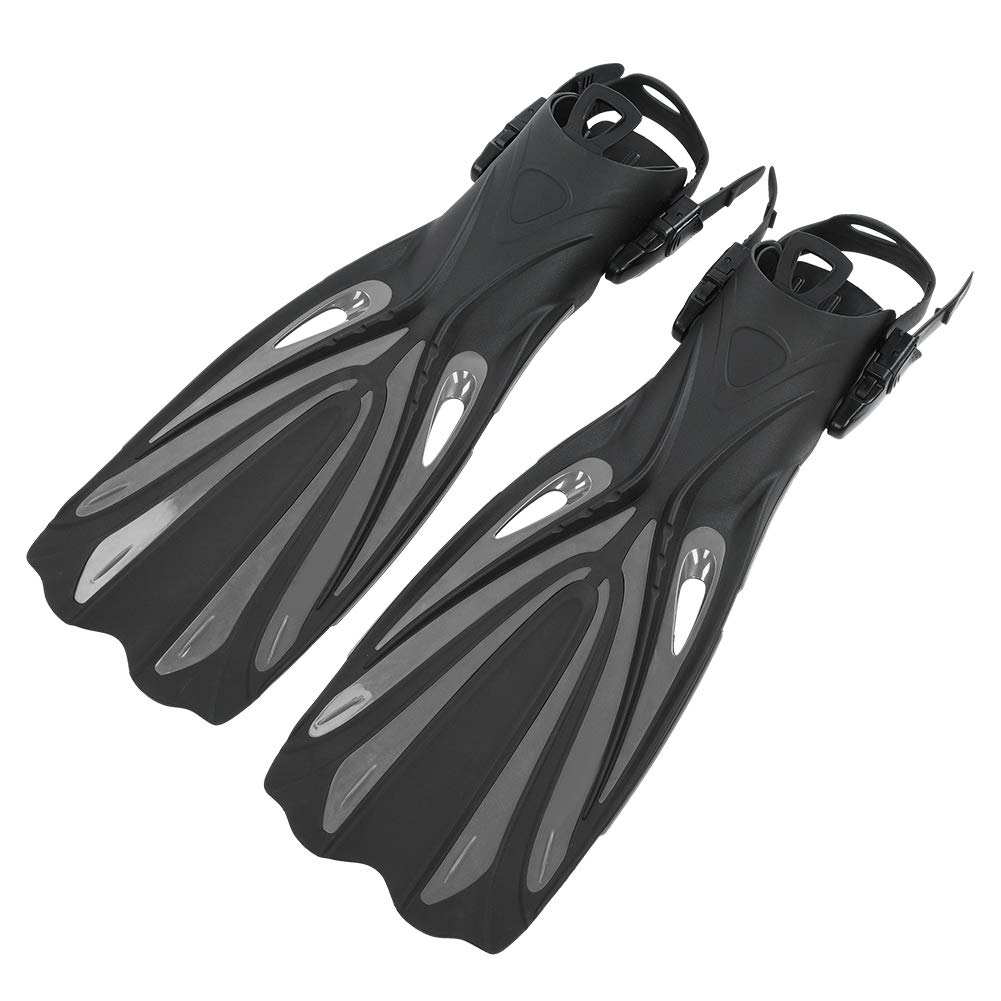 Verstellbare Schwimmflossen Zum Schnorcheln, Flexible Fußflossen für das Tauchtraining, Leichtes TPR-Material, Optionen Rot/Schwarz/Gelb