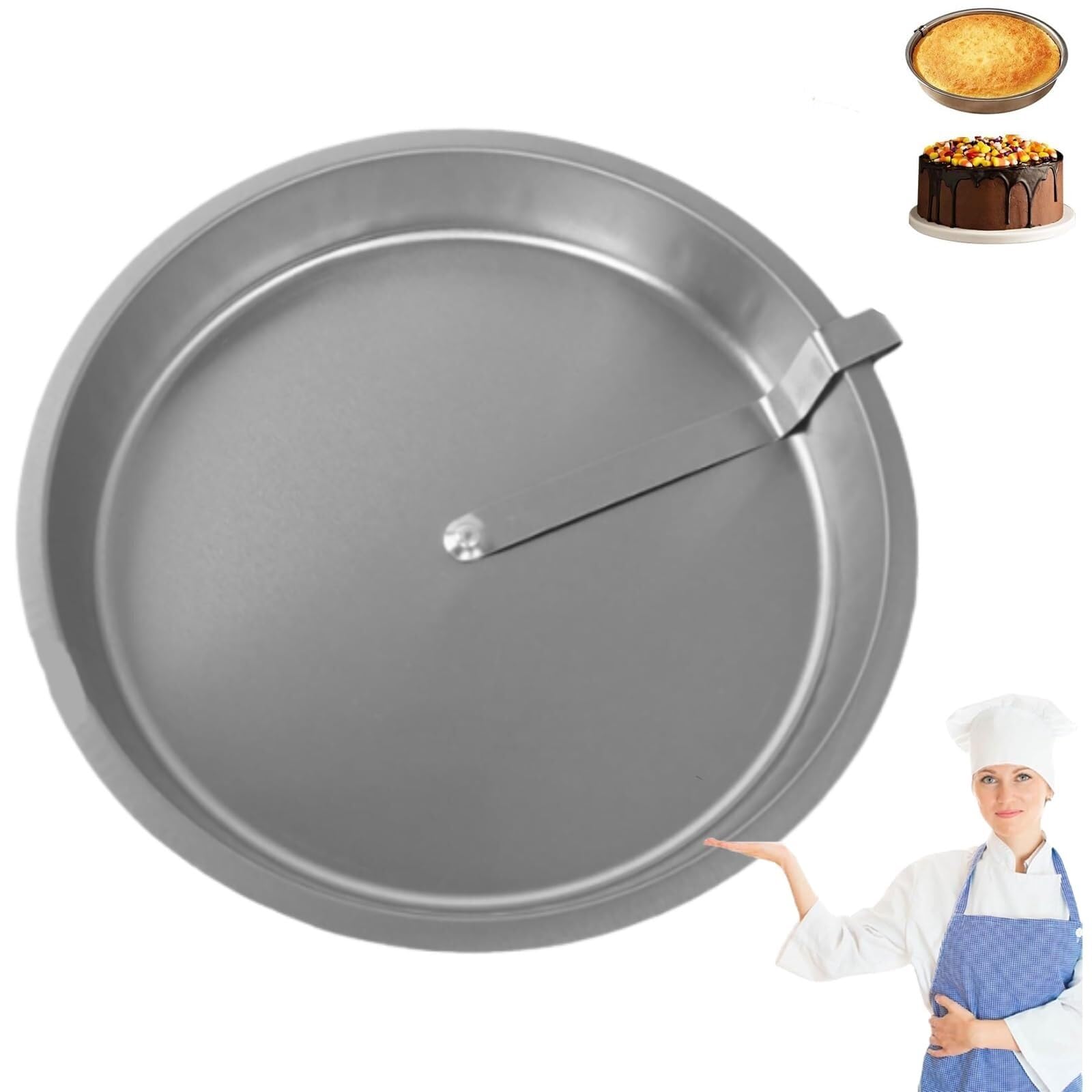 Teglia for Torta Perfectrelease, con Lama Girevole Integrata, for Cuocere Senza Sforzo La Cheesecake, Stampo da Forno Rotondo Antiaderente for Cuocere Tutti I Tipi di Basi(1pcs)