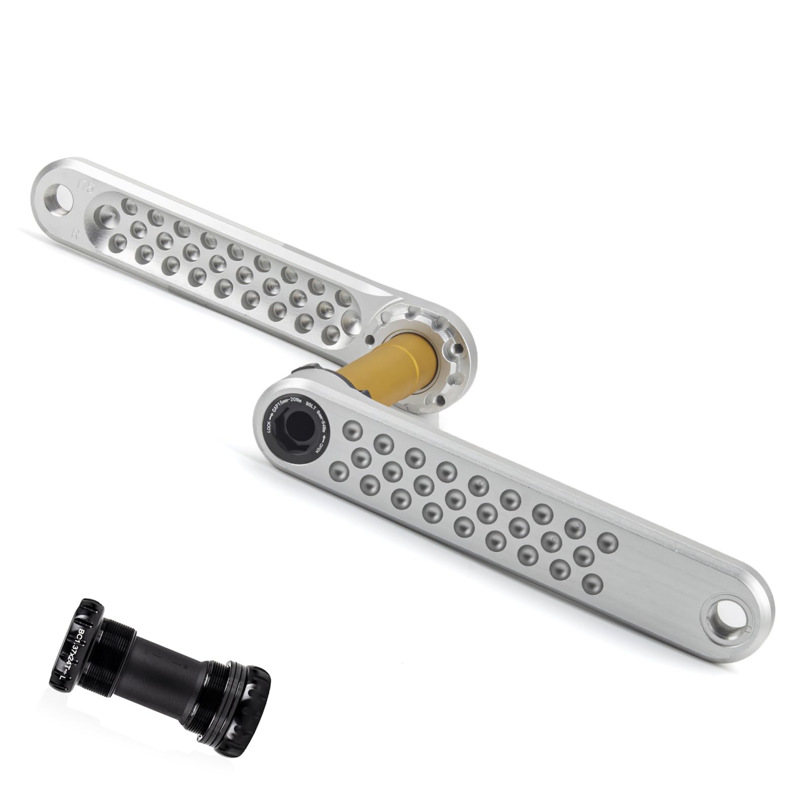 Lega di alluminio Singola Catena Crank Arm Biciclette Pedivella Braccio Per Biciclette Pieghevole Biciclette Mountain Biciclette 170mm Bike Crank Arm