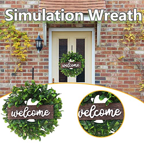 image for Rockia Artificial Flower Outdoor Wreath for Front Door Year Round Bles
