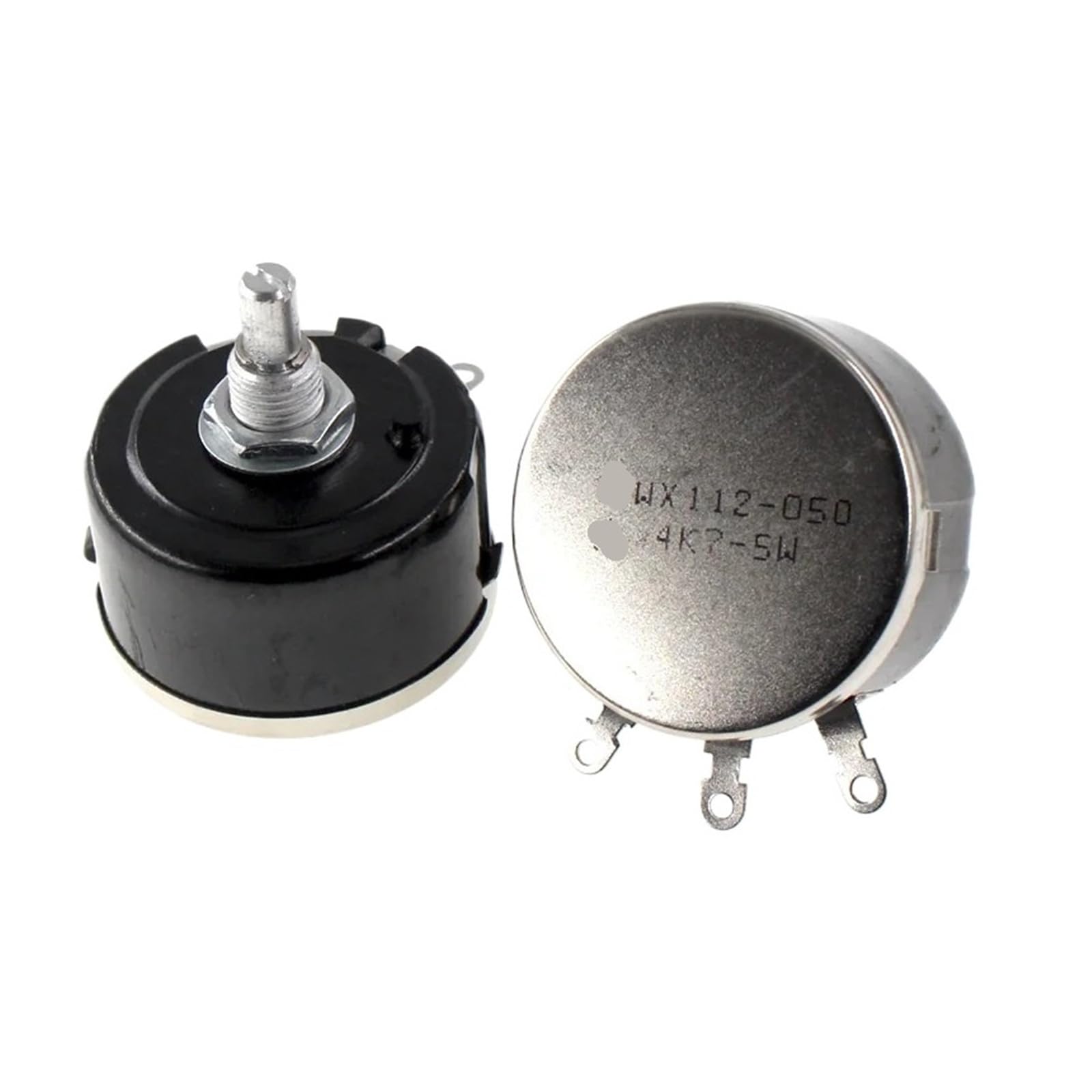 Lot de 5 potentiomètres bobinés à un seul cercle WX112 WX050 5 W, 100 R, 220 R, 330 R, 470 R, 1 K, 2 K, 3 K, 4 K, 7 K, 5 K, 6 K, 6 K, 8 K, 10 K, 22 K, 33 K, 47 K ohms WX050(10K Ohm)