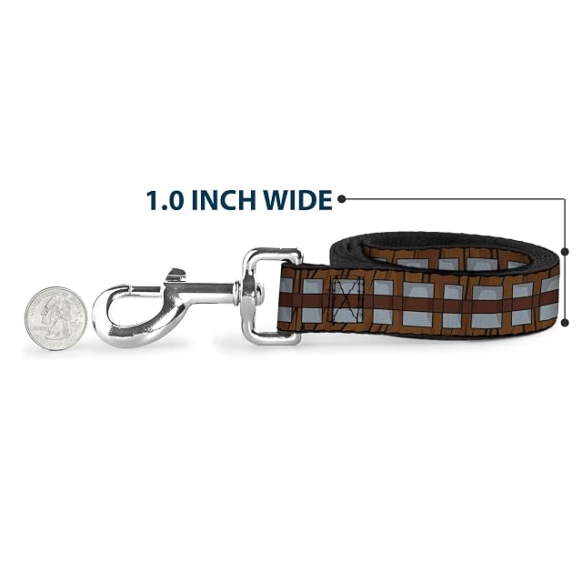 Foto 5 de 6 de Correa para Perro Star Wars Chewbacca Bandolier de Color marrón Gris 4 pies de Largo 0.5 Pulgadas de Ancho