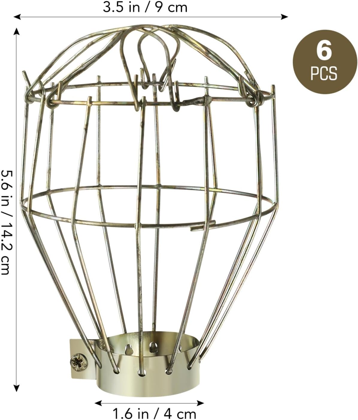 18pcs Metal Lamp Bulb Guard, Industrial Grade Adjustable, Lamp Holder, Vintage Light Cage Guard Lamp Covers, Open Style Lamp Guard for Floor Lamps,Pendant Light,Chandelie