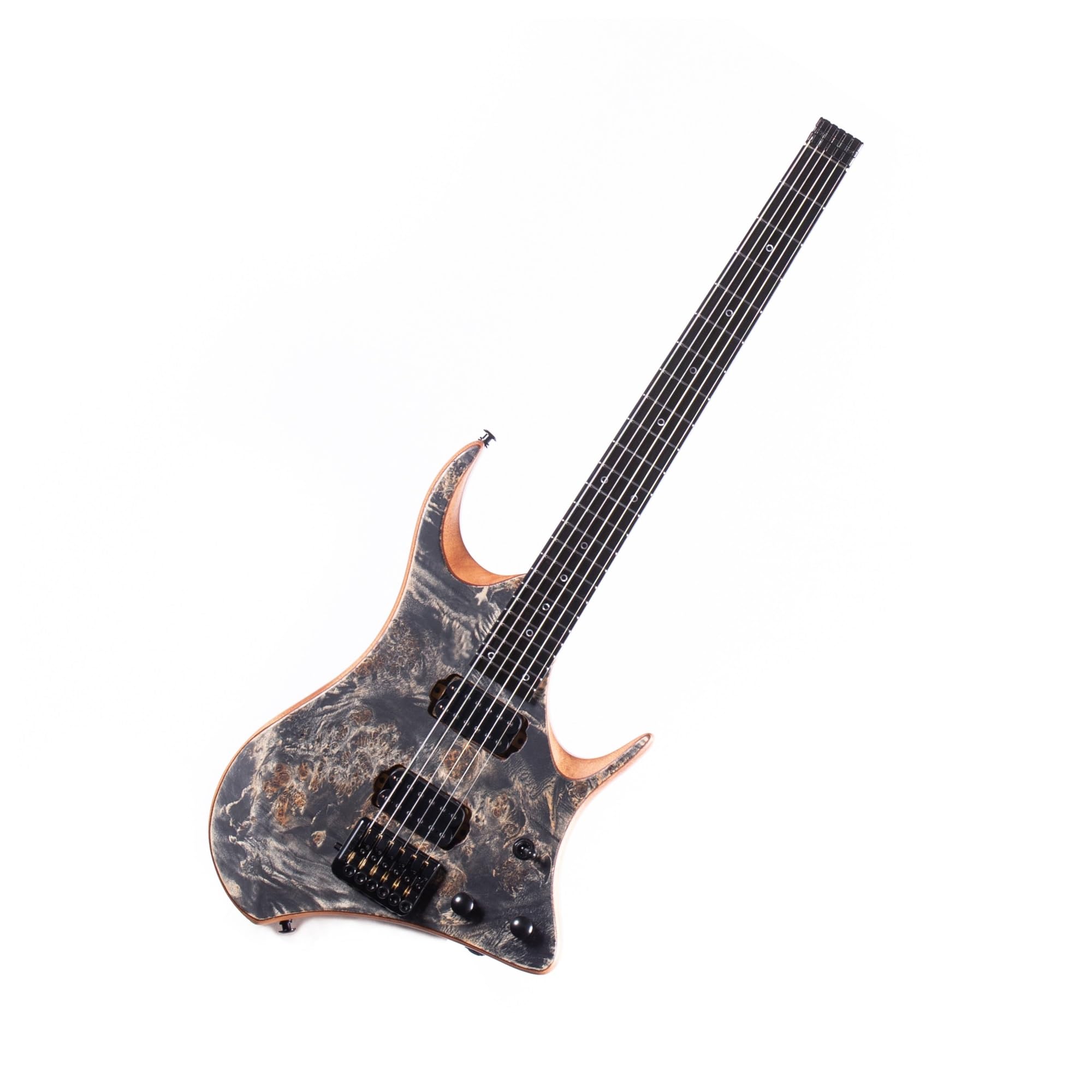 Bezgłowa gitara elektryczna Profesjonalny instrument jazzowy dla początkujących(Black)