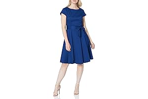 Stylish Lucy Van Pelt Vintage 1950s Retro Cap-Sleeve Rockabilly Prom Dresses