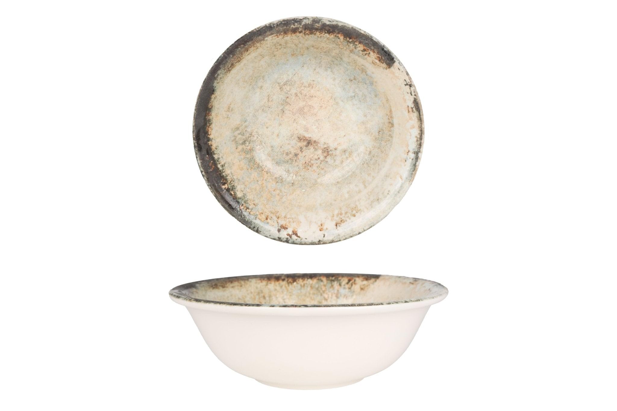 Rinart Zestaw obiadowy (średni) - Obvara - 24 sztuki - 6 Osób - Porcelana