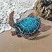 Large Blue SEA Turtle Statue