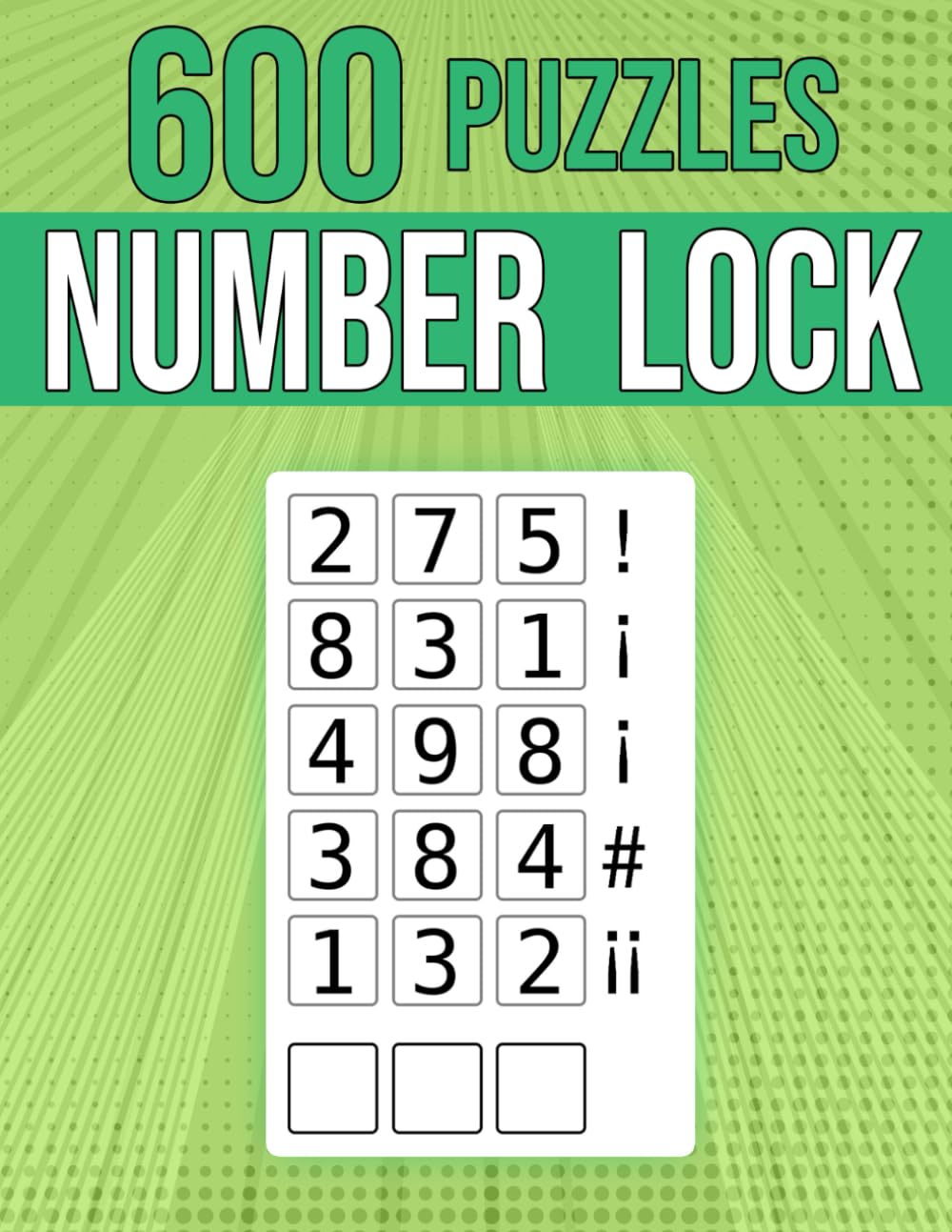 600 Number Lock Puzzles: 3 Digits To Open The Lock | Deductive Puzzles For The Masterminds