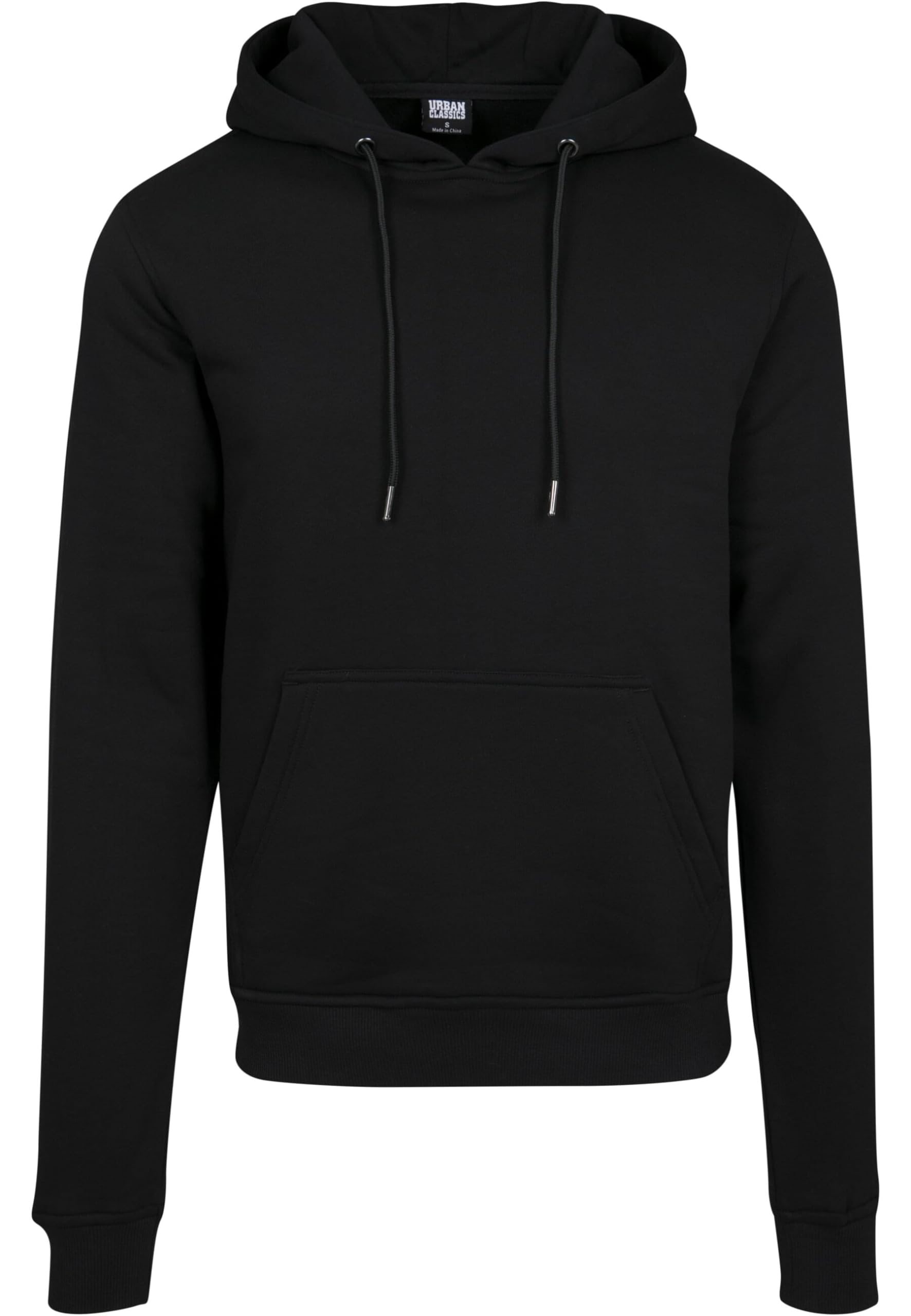 Urban Classics Men's Basic Terry Hoodie Hooded Sweatshirt, Black, XL