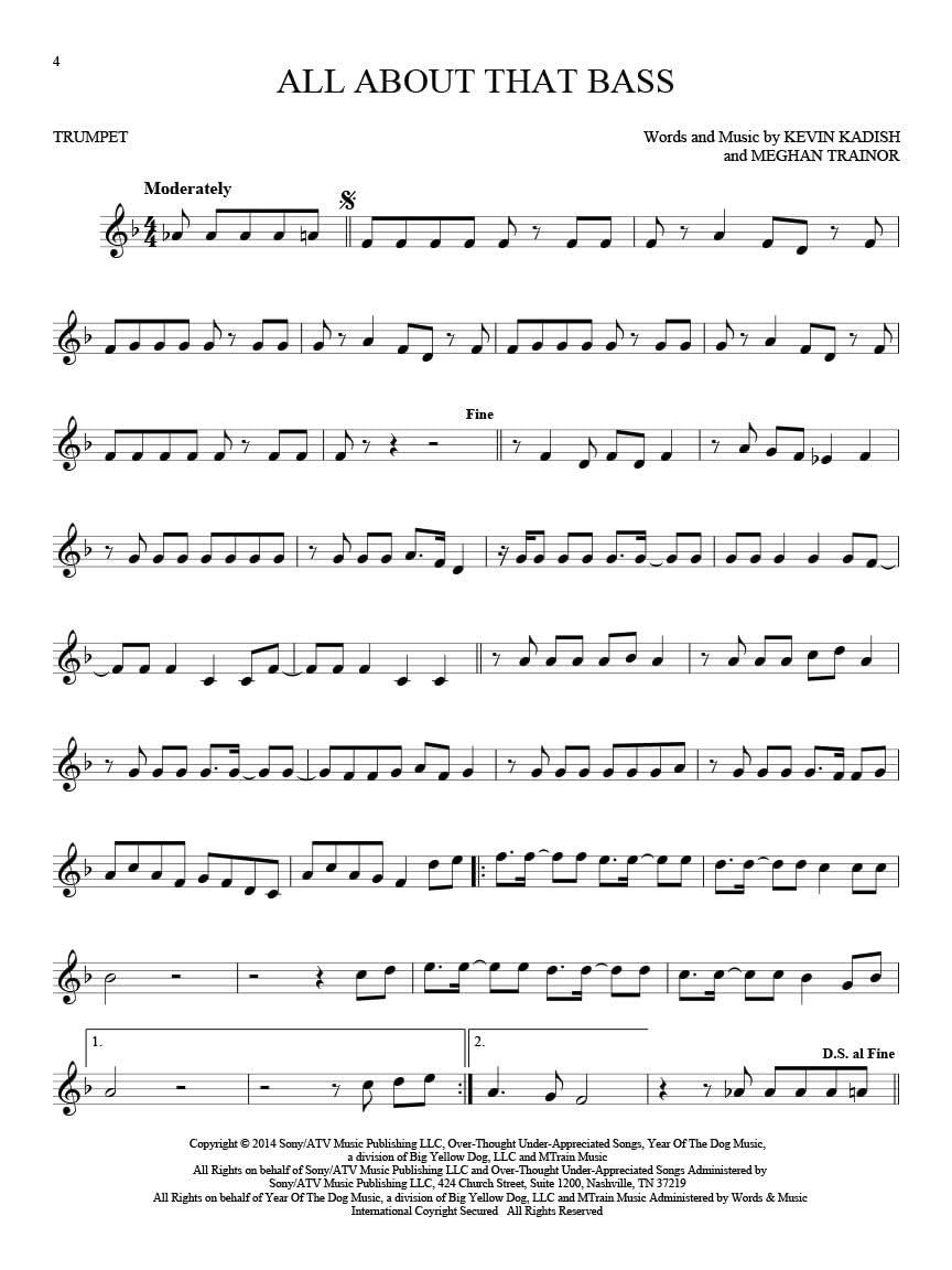 101 hit songs - trompette, cornet ou bugle: Trumpet