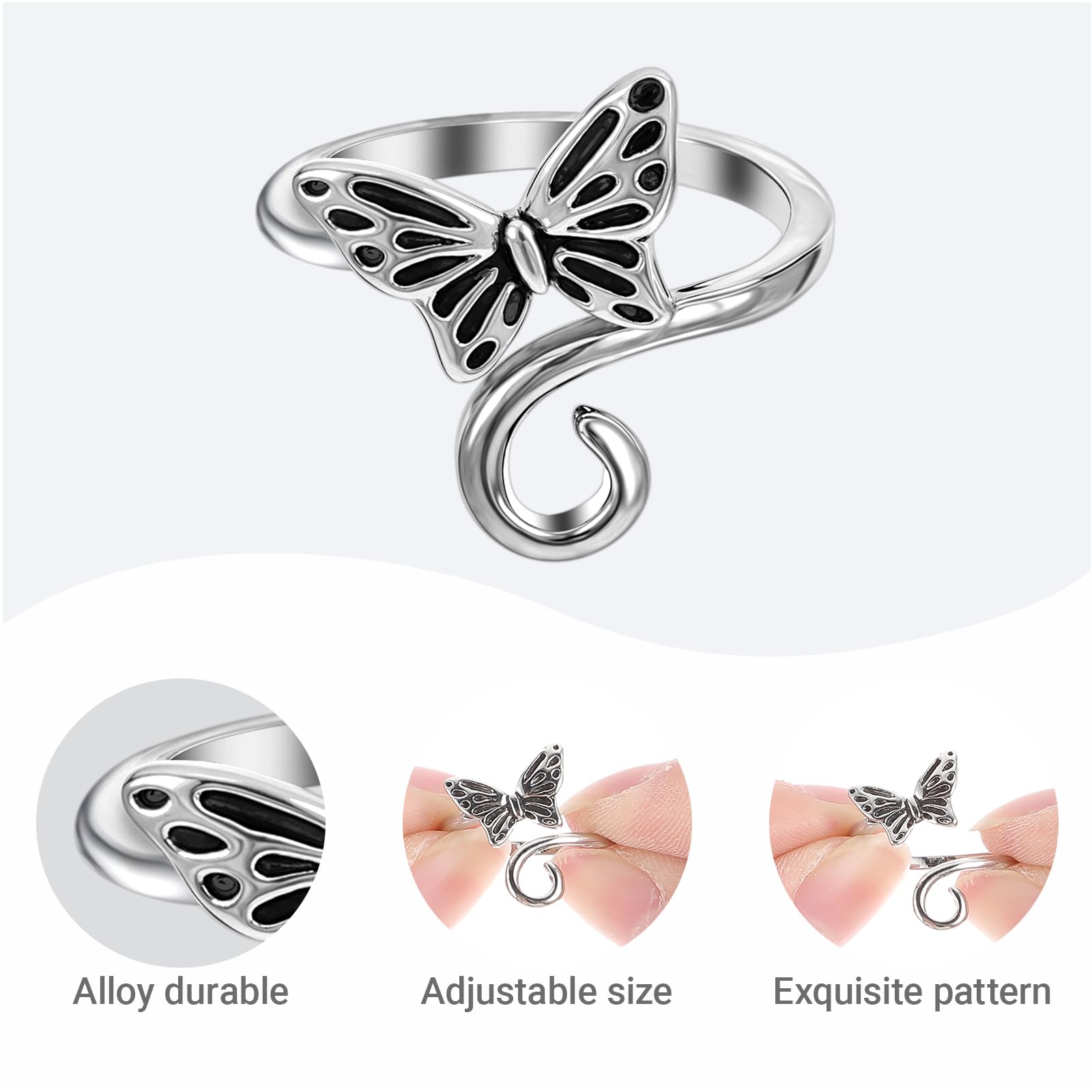 1PC Crochet Finger Ring Adjtable Crochet Tension Ring Open Thread Guide Finger Clip Crochet Sleeve P 21565243