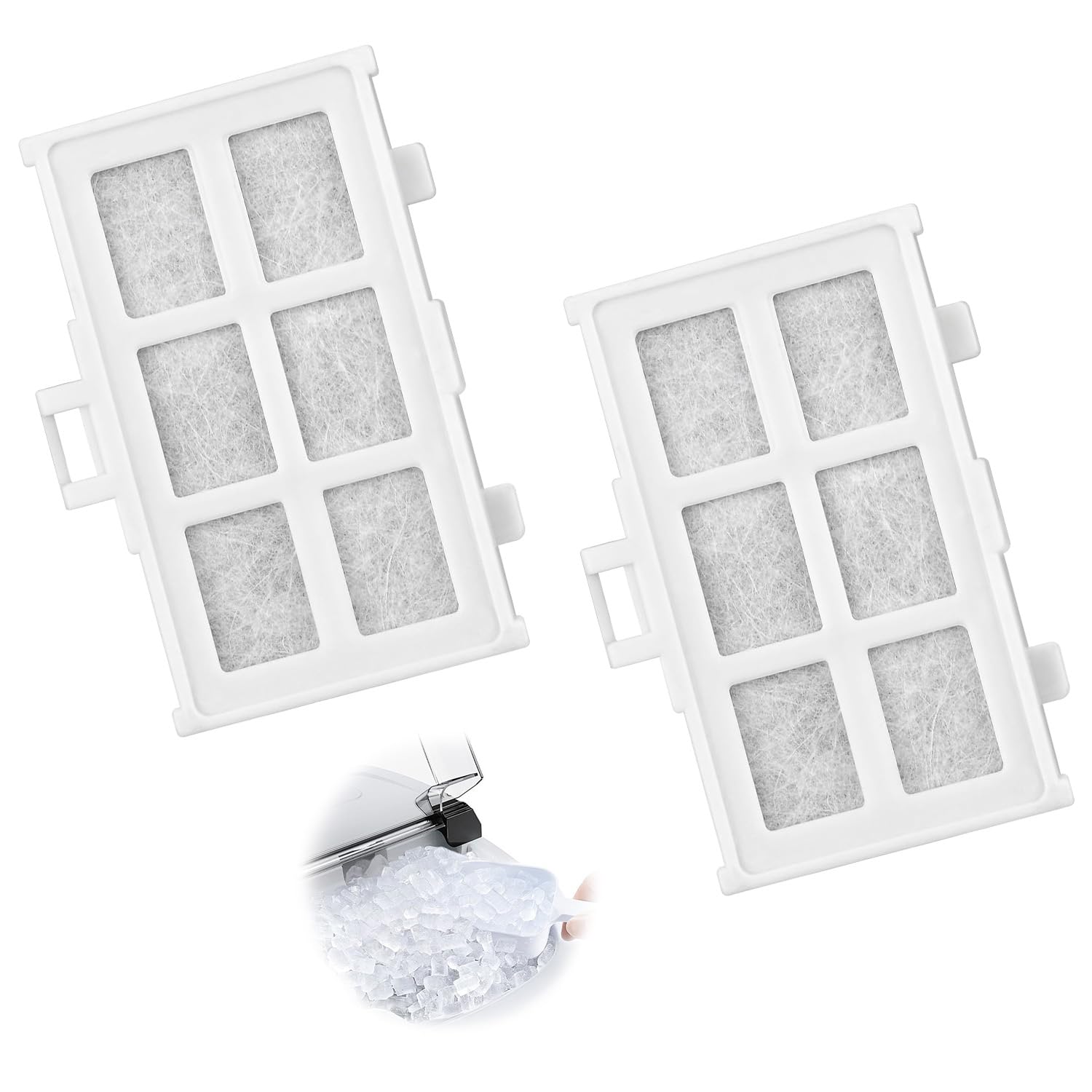 【RHOOZ】日立用 製氷機 フィルター 2個入り RJK-30 日立 冷蔵庫 製氷機 フィルター 抗菌 无味 兼容品 R-CS44MVP2/ R-CS44MVP2L /R-CS44PAM/R-C5700 /R-C6200 /R-C6700/R-CK40MPAM /R-CK40RPAM (2個入り)