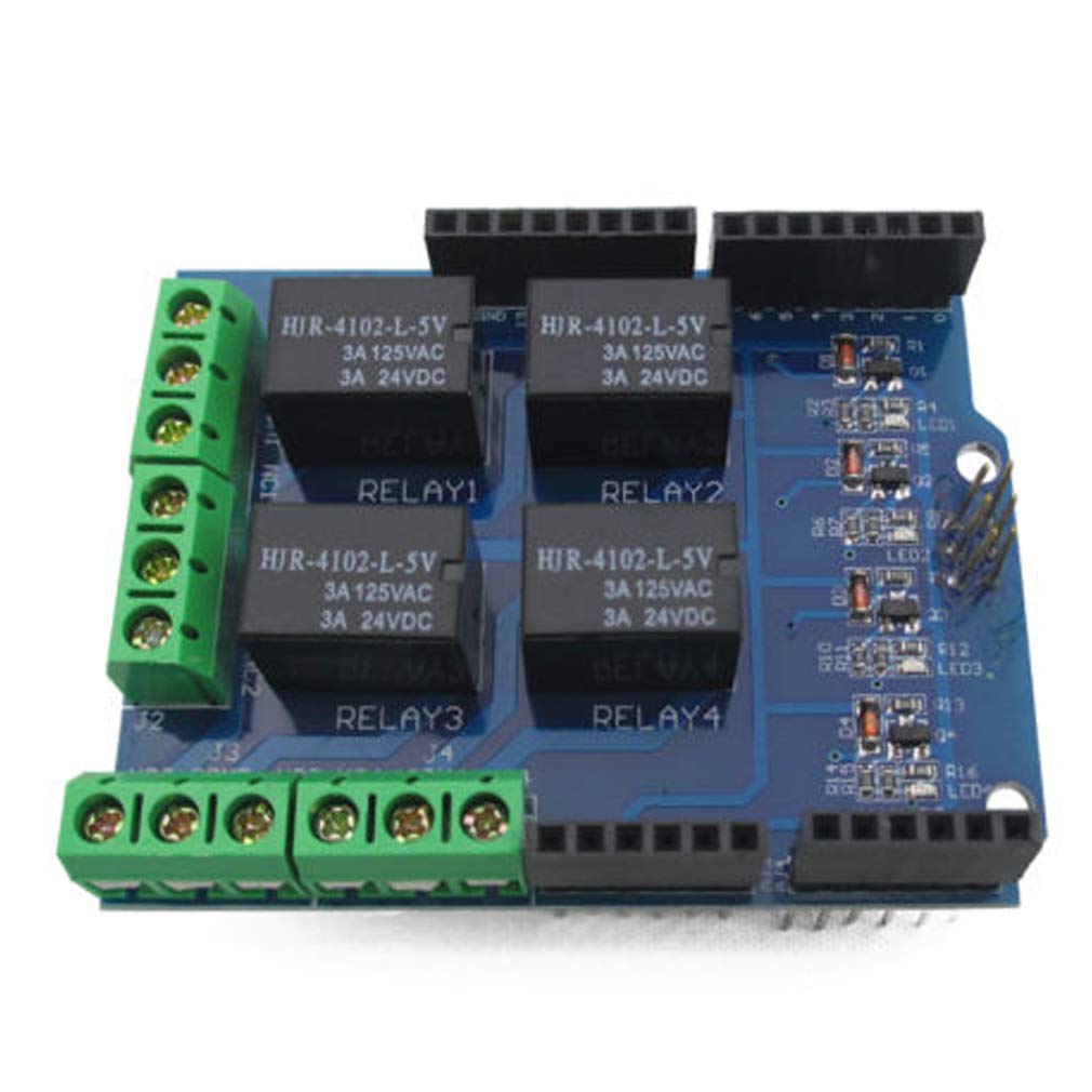 Hailege 5V 4 Channel Relay Tarcza dla Arduino UNO R3 Arduino Uno Relay Tarcza 4 Channel Relay Shield dla Arduino UNO R3