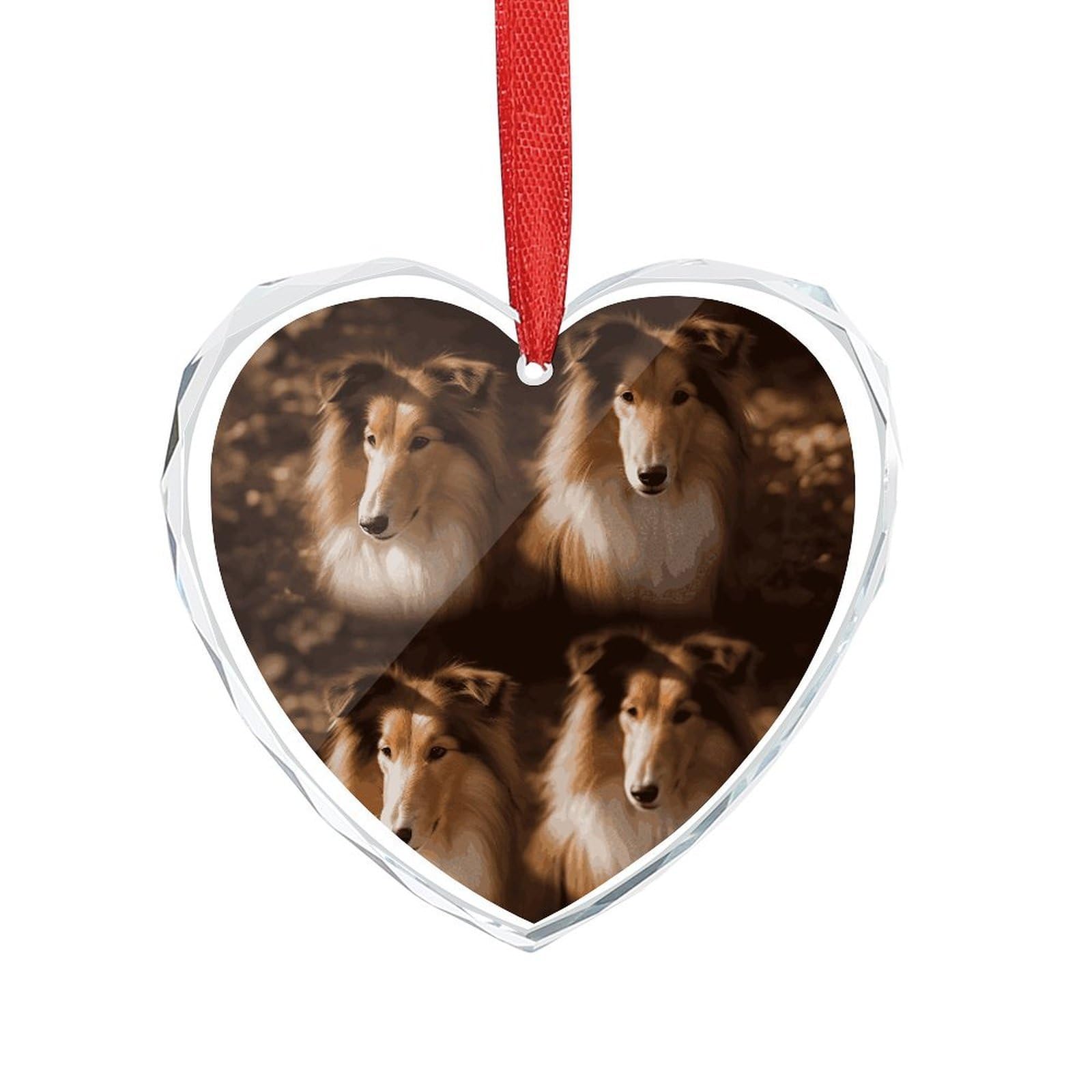 Wsoihfec Style Shelties Engagement Gifts For Couples, Glass Ornaments Just Married Bridal Shower Decor, Heart Keepsake Decor For Bride & Groom