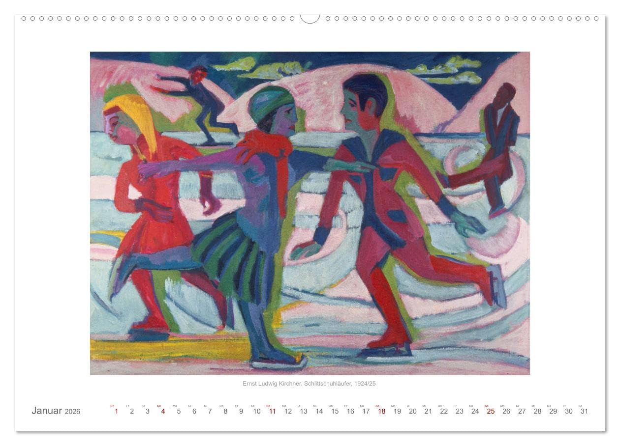 Klassische Moderne 2026 - Mit Kunst durchs Jahr (hochwertiger Premium Wandkalender 2026 DIN A2 quer), Kunstdruck in Hochglanz: Zwölf schöne Gemälde ... des 20. Jahrhunderts (CALVENDO Kunst)