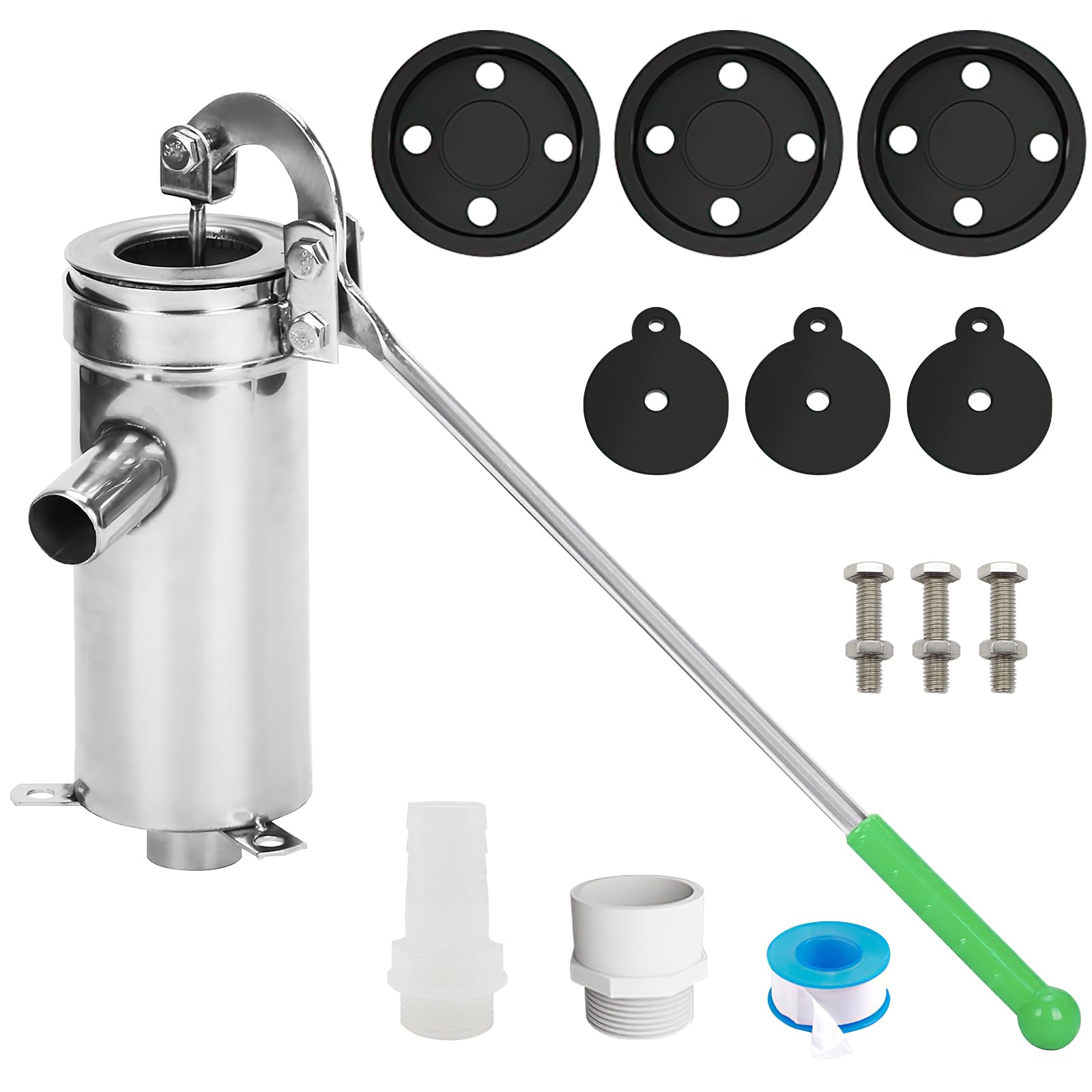 1 bis 2 Zoll Wasserpumpe Bewässerungspumpe Pneumatisch Hand Gartenpumpe