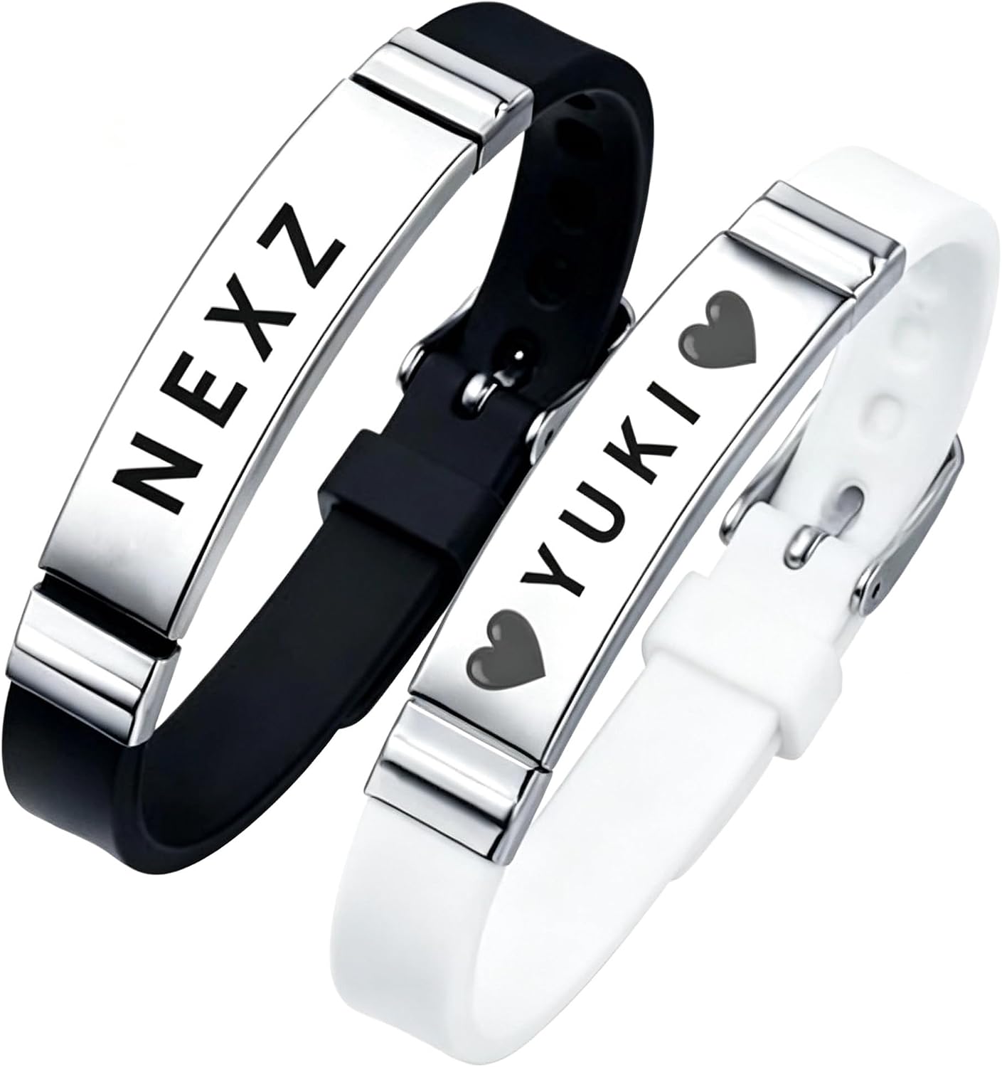 Amazon | NEXZ ネクスジ メンバー リストバンド シリコン ステンレス
