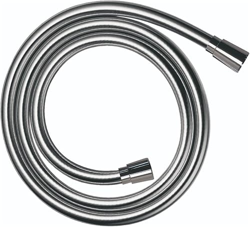hansgrohe Isiflex - universal fit shower hose 2.00 m, tangle free, flexible shower head hose anti-kink, incl. sealing rings, chrome, 28274000 - 1