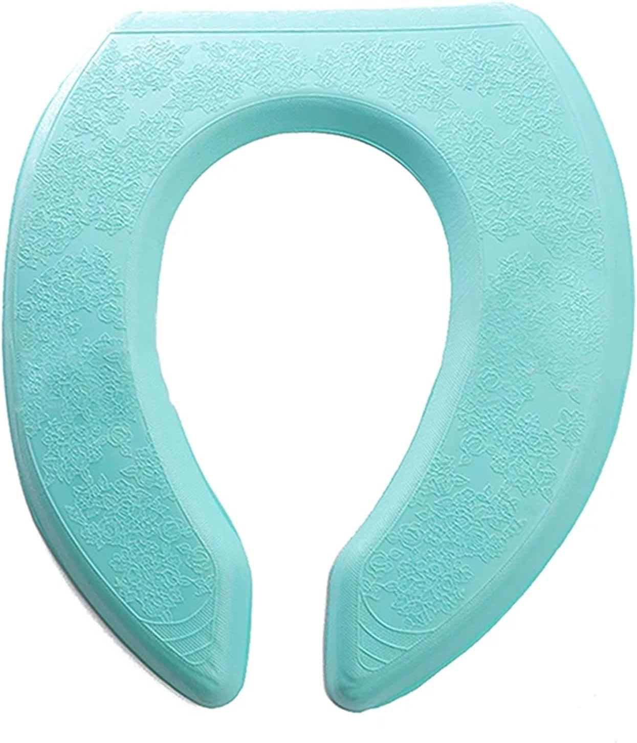 Waterproof Soft Toilet Seat Covertoilet Cushion Sticker Winter Warm Bathroom Closestool Protector Bathroom Accessories (Size : Green U)