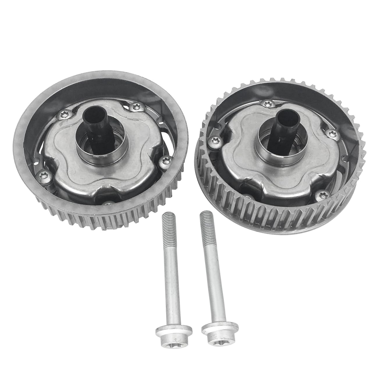 Hajus 1091047 Satz Set Nockenwellenversteller Einlass Auslass 55567048 55567049 kompatibel mit Alfa Romeo 159 Chevrolet Aveo Cruze Opel Astra Insignia A Signum Vectra C Zafira 1.6 1.8