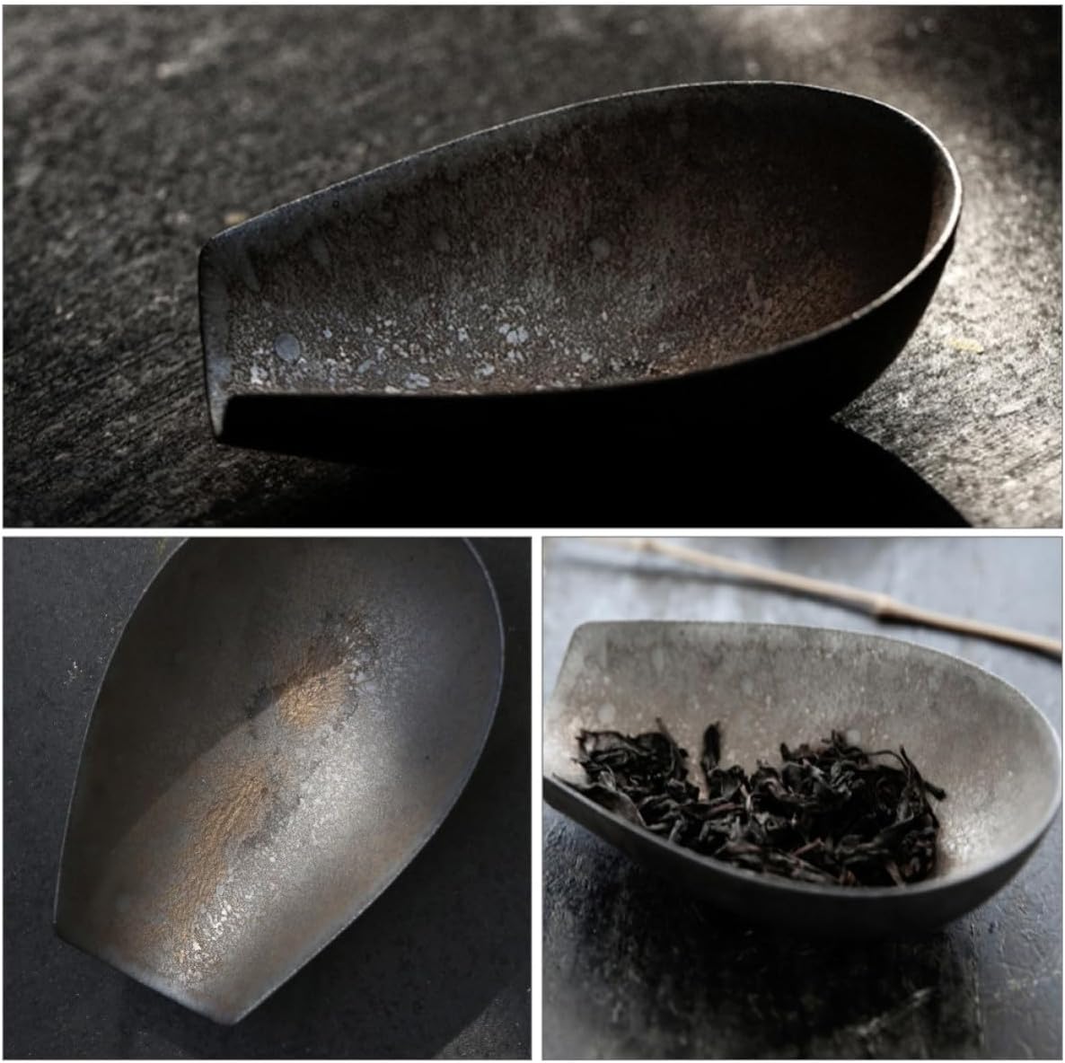 Ceramic Tea Shovel Scoop for Loose Tea, Retro Home Office Use
