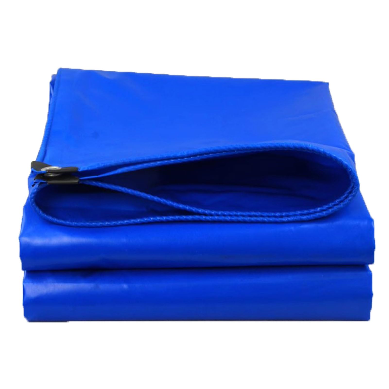 Waterproof PVC Tarpaulin Heavy Duty Tarps Super Thick Tarp Cover with Grommets and Reinforced Edges 6x7m, Construction, Rain Shelter, Outdoor Cover and Camping Use