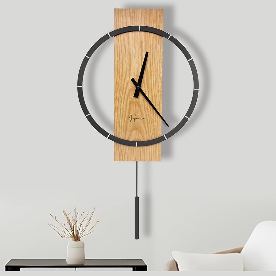 Amazon.co.jp: 振り子時計 壁掛け 木製 静か 時計 壁掛け