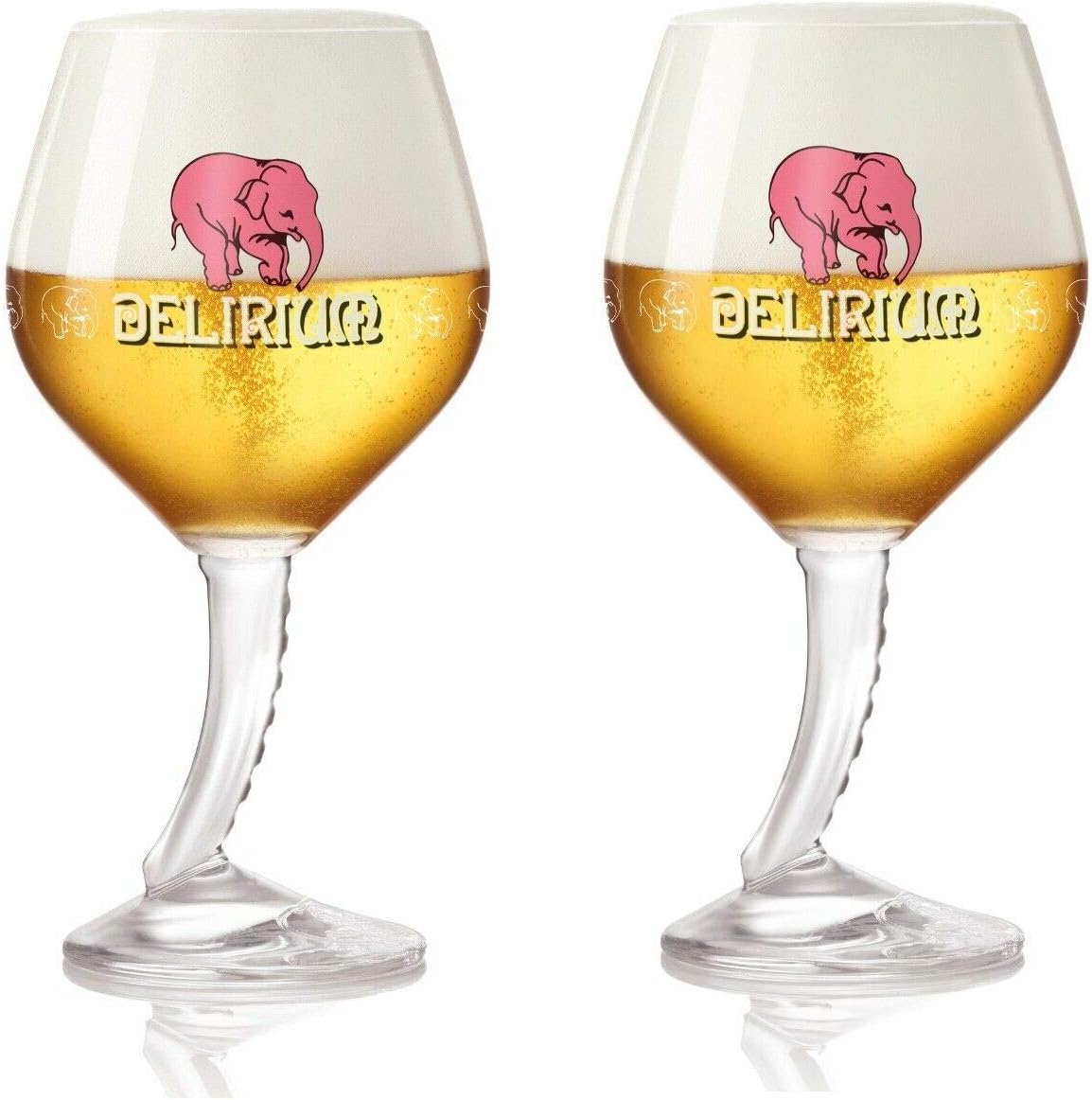 Delirium Signature Trunk Stemmed Chalice Glasses - Set of 2