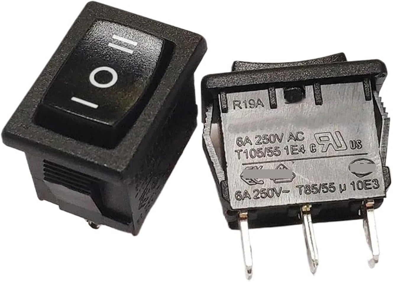 R19A Three-pin Three-Speed Switch 13 * 19 Rocker 6A 250VAC T85u(1pcs)