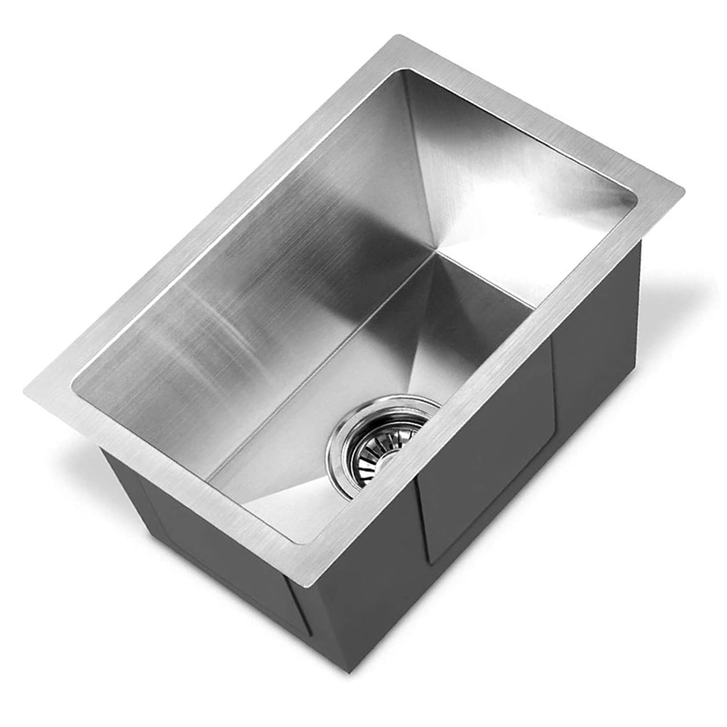 THOISEWELT® Small Size 12 x 15 Restaurant Kitchen Sink Single Bowl 304" Stainless Steel Material Full Set-image-19