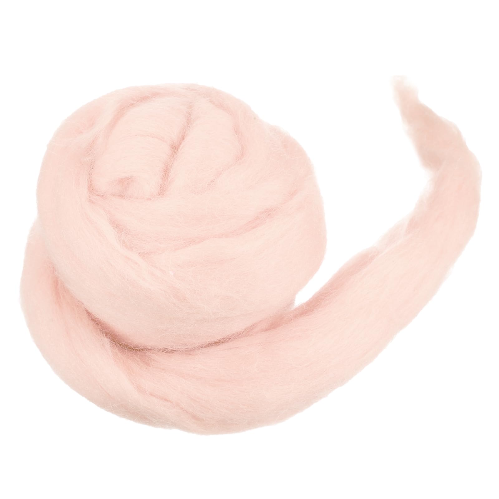 MECCANIXITY Wool Roving Yarn Soft Felting Wool 50g/1.76oz Pure Chunky Roving Yarn for Needle Felting Knitting Blanket Spinning Weaving Art DIY Craft Pink