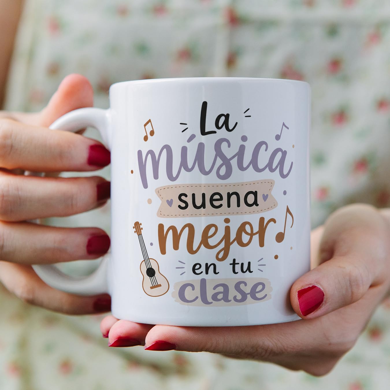 MUGFFINS taza profesora regalo música 330 Ml 11 oz cerámica resistente