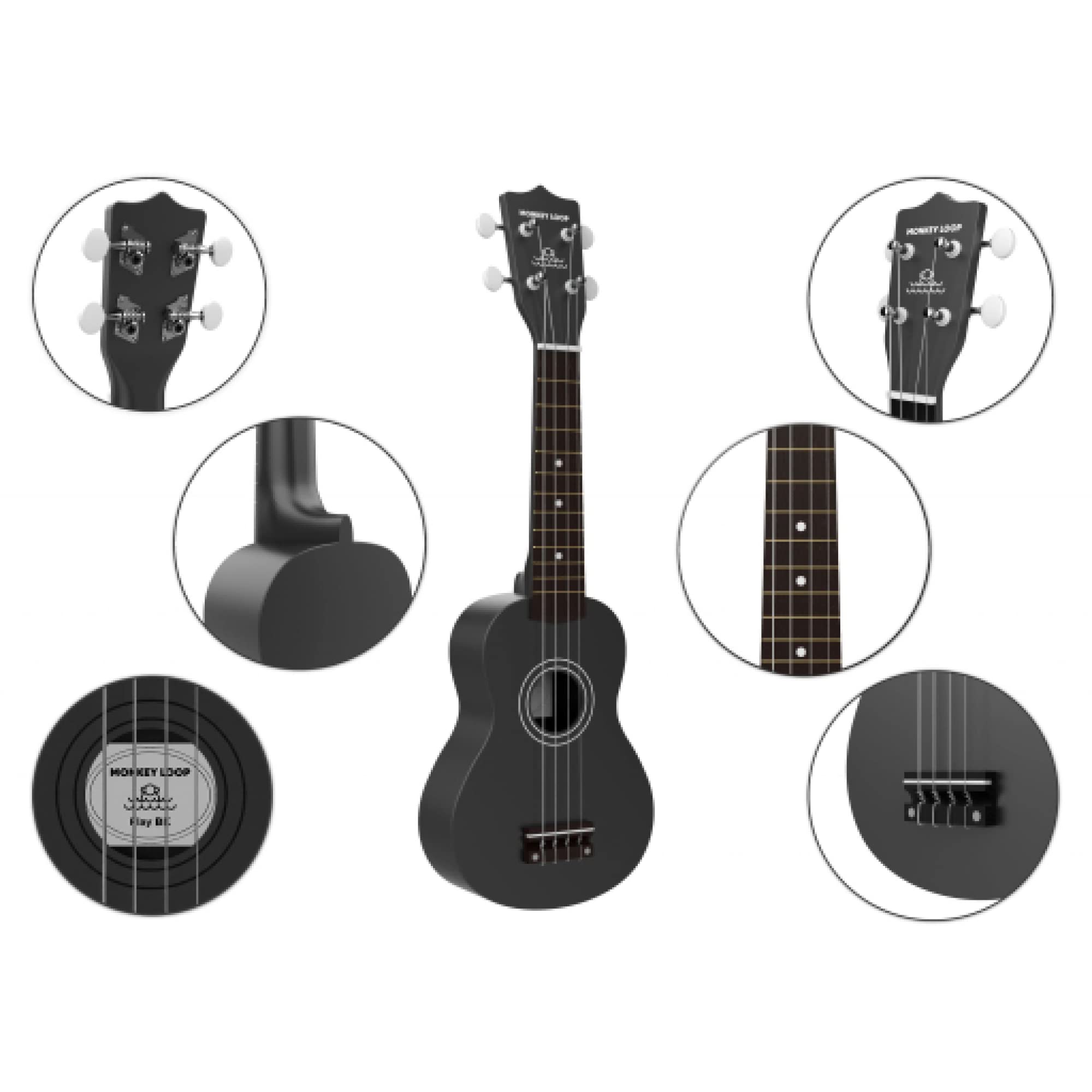 MONKEY LOOP Play Black Ukelele Soprano