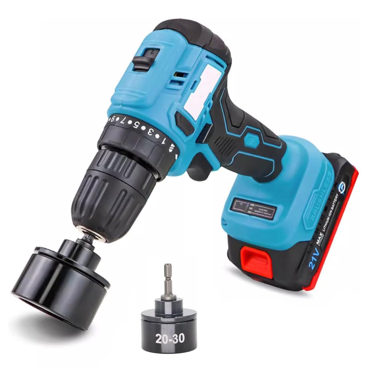 YXYLJOZ Electric Bottle Capping Machine, Hand-Held Screw Capper, 350-1350RPM Automatic Sealer, Max Torque 30N/M, For 10-50mm Bottles, Easy Operation (20)