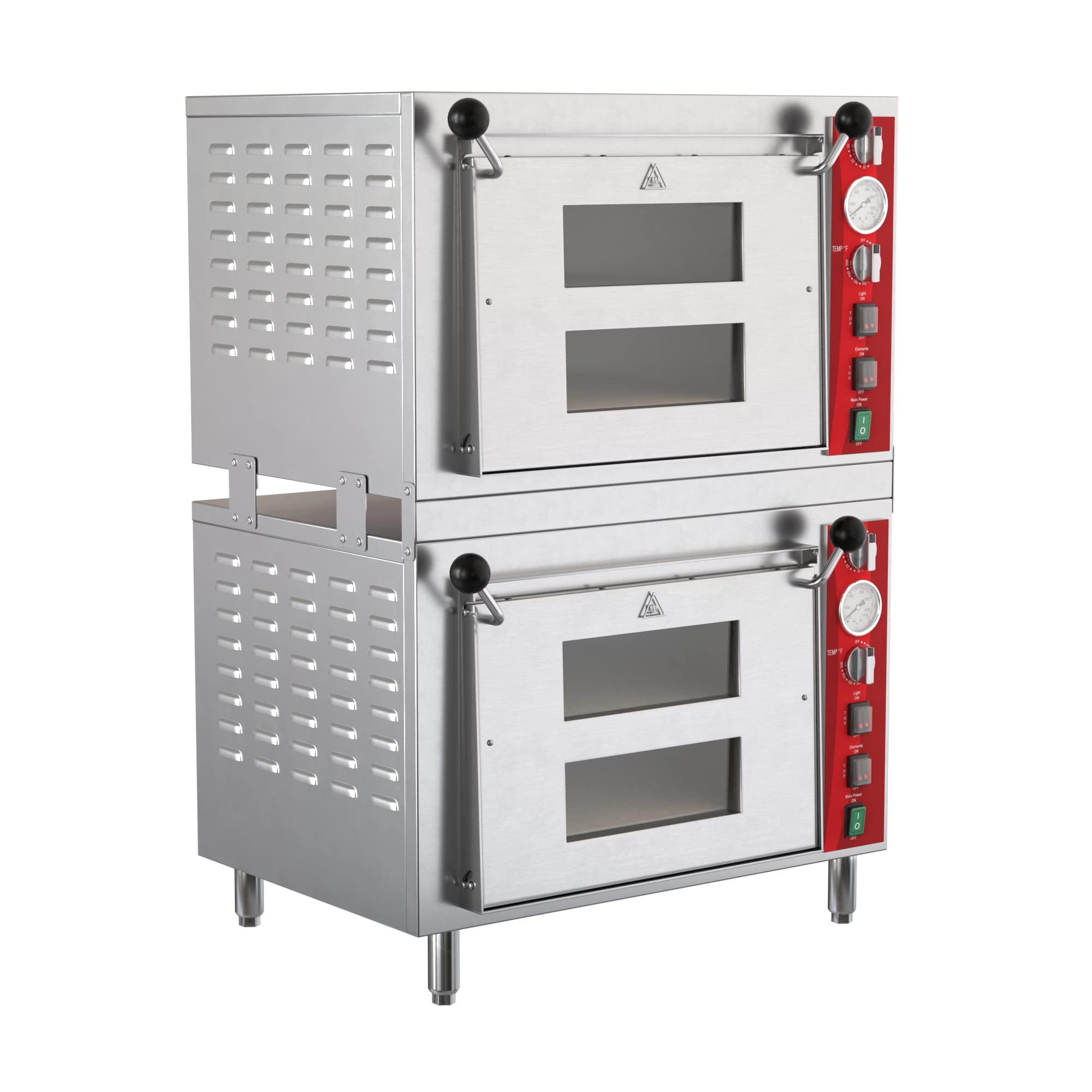 KPO-2-DS Quadruple Deck Countertop Pizza/Bakery Oven - 6400W, 240V