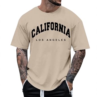 T Shirts for Men Breathable O Neck Casual Lightweight Summer Classic Fit Tees Fashion True Comfort Tops