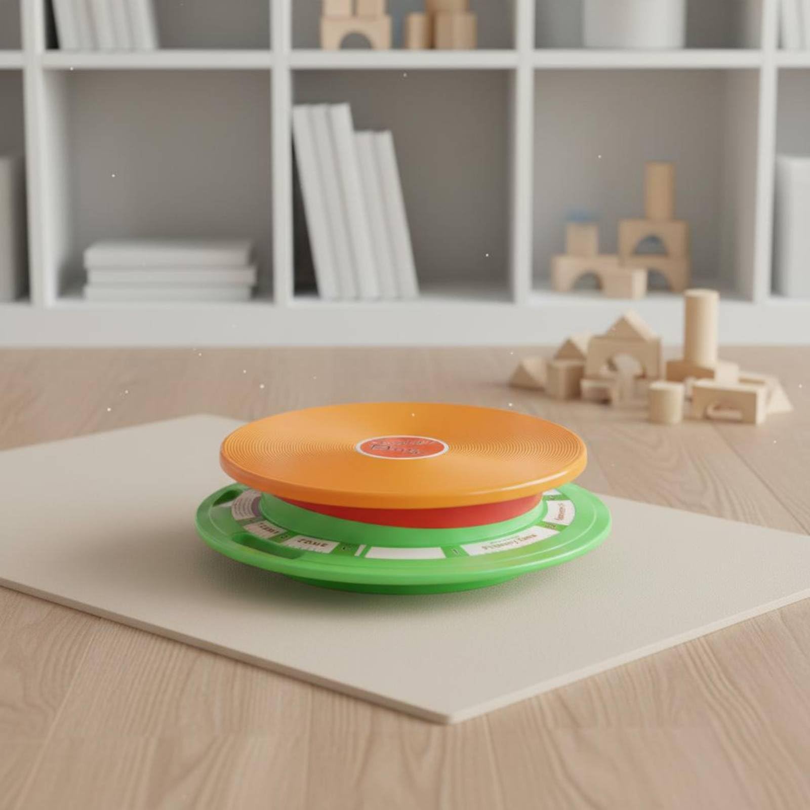 LOVIVER Tavola di Equilibrio per Bambini Balance Board Disco Girevole Piattaforma Rotante Gioco Vestibolare Altezza Regolabile in Plastica Struttura Stabile