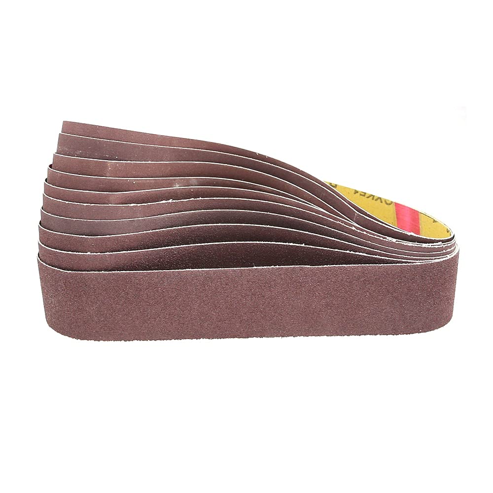 Schleifbänder und -blätter, 2 Stück 686 x 50 mm Schleifband for Polieren von Holz und Weichmetall(P180)