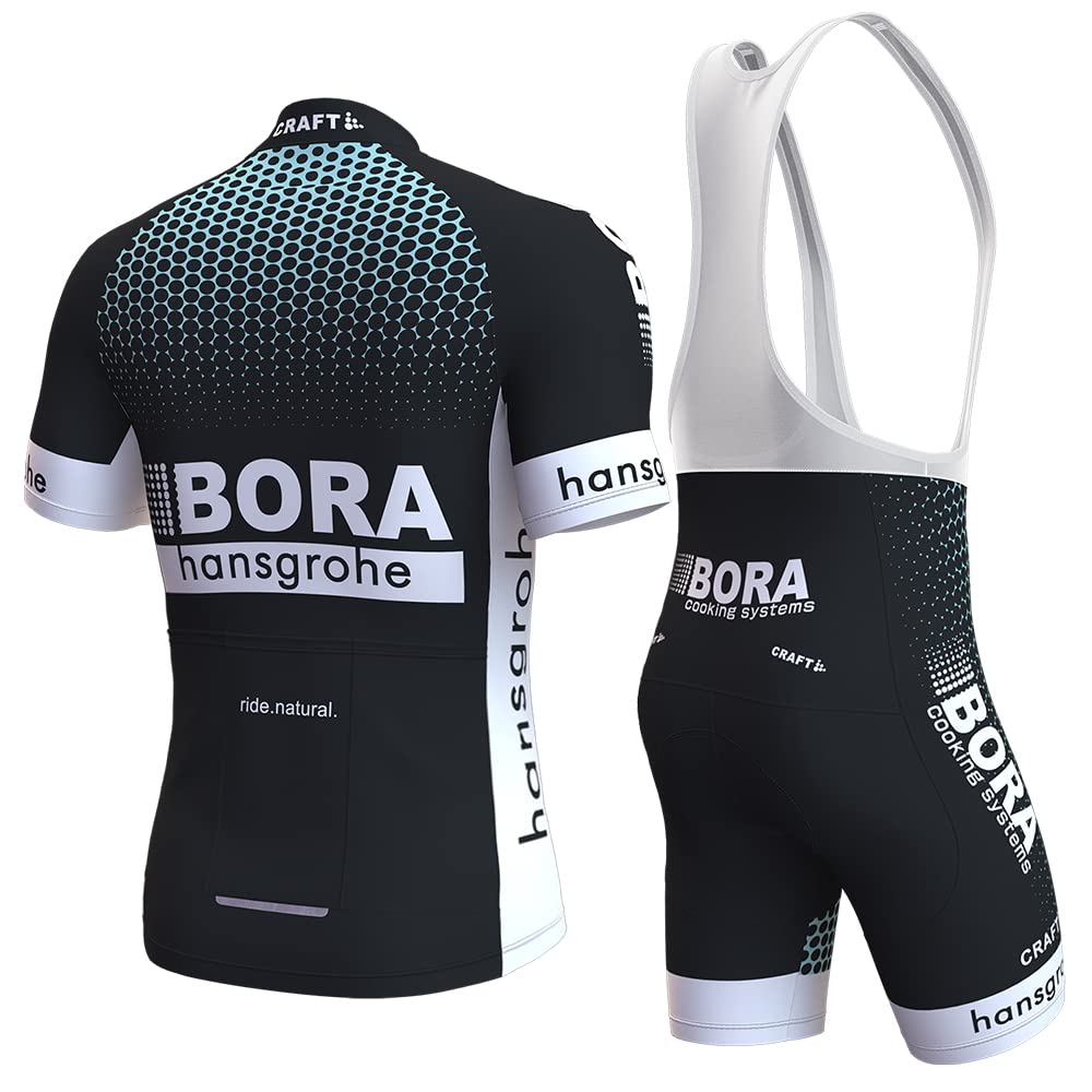 Tuta da Ciclismo a Maniche Lunghe da Uomo con 3 Tasche - Traspirante, Tuta Primaverile e Autunnale