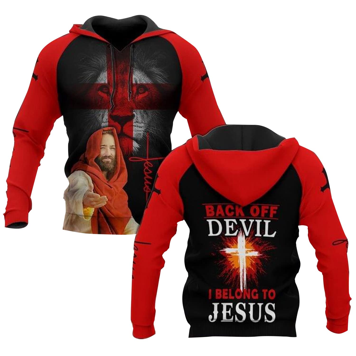 Jesus Is King The God Is Good Jesus A Man Of Faith My God Unisex 3d Hoodie All Over Gifts For Dad Ho